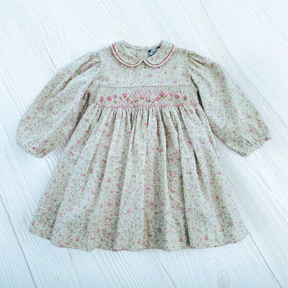 NWT Carriage Boutiques Smocked Floral Dress Size 24m - Picture 1 of 6